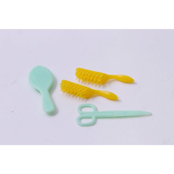 1960s Liddle Kiddles Doll Accessory Lot, Comb, Scissors, Mattel, ~ 250929-WH 766 - Picture 2 of 2